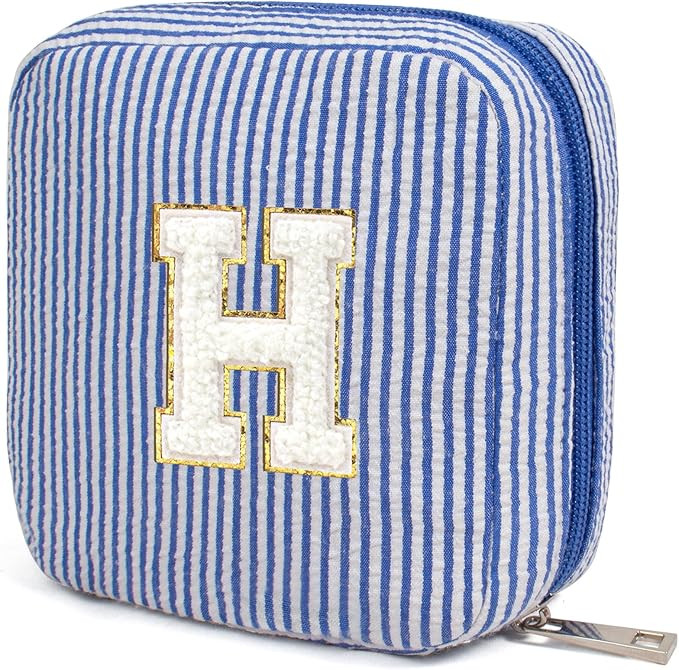 KOTORA Initial Makeup Bag for Women - Skin Care for Teens 10-12 | Make Up Bag | Gifts for Women |... | Amazon (US)