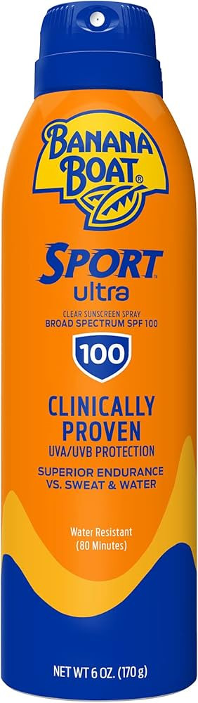 Banana Boat Sport Ultra SPF 100 Sunscreen Spray, 6oz | High SPF & Water Resistant | Amazon (US)