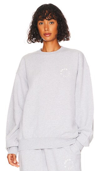 Monday Sweatshirt Crew Neck in Heather Grey | Revolve Clothing (Global)