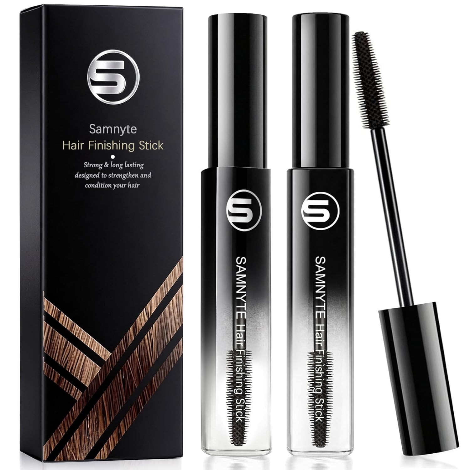 Hair Finishing Stick, 2 Pack - 0.7 Fl.Oz Hair Mascara for Taming Flyaways, Not-Greasy Hair Gel St... | Amazon (US)