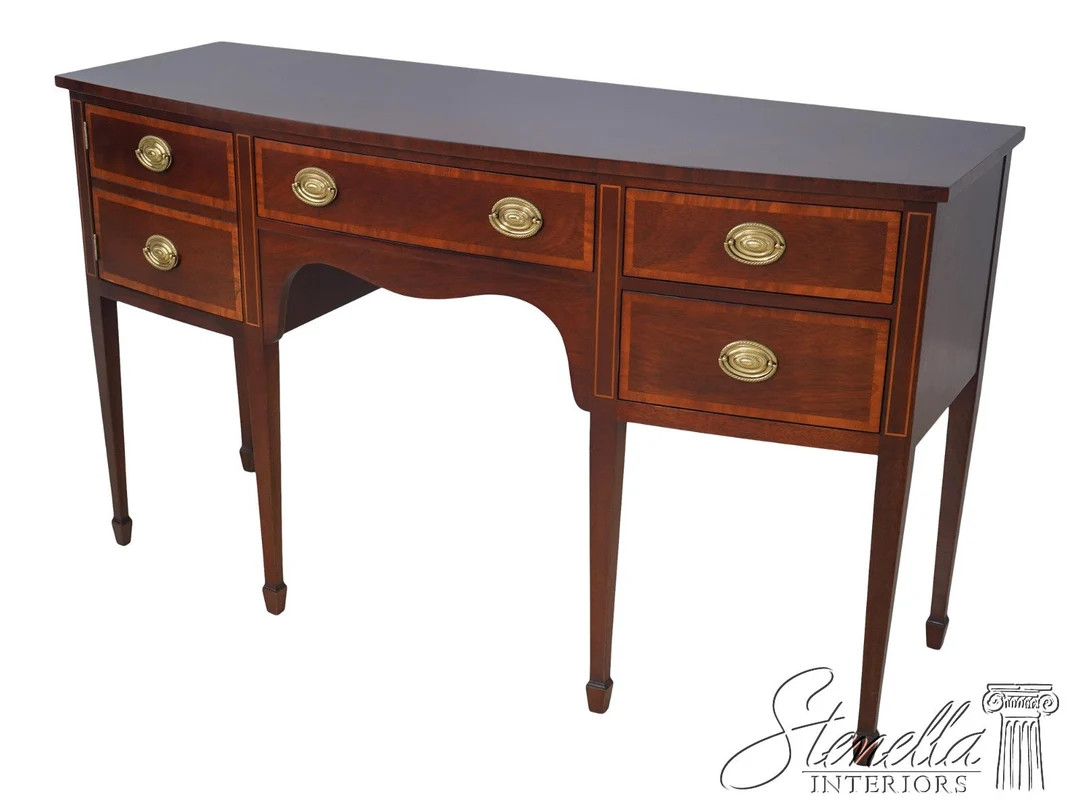 61400EC: KINDEL Federal Style Banded Mahogany Sideboard - Etsy | Etsy (US)