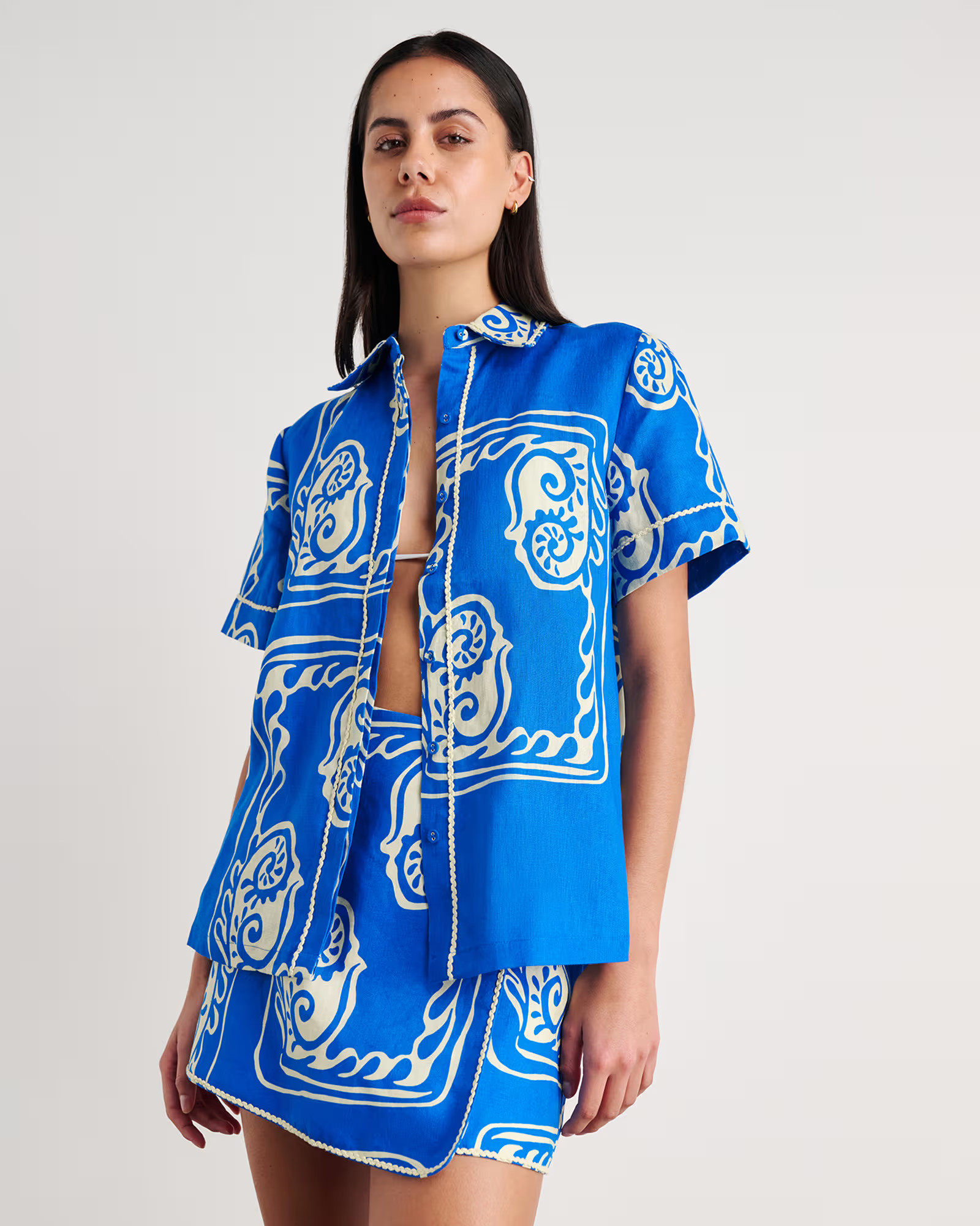 Ceezee Linen Wrap Mini Skirt | JAG (Australia & New Zealand)