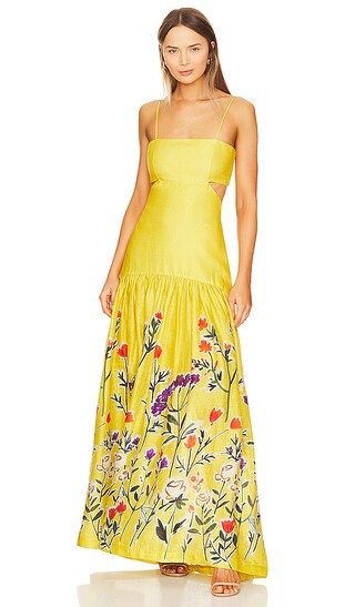 Shannon Maxi Dress in Golden Wildflower | Revolve Clothing (Global)