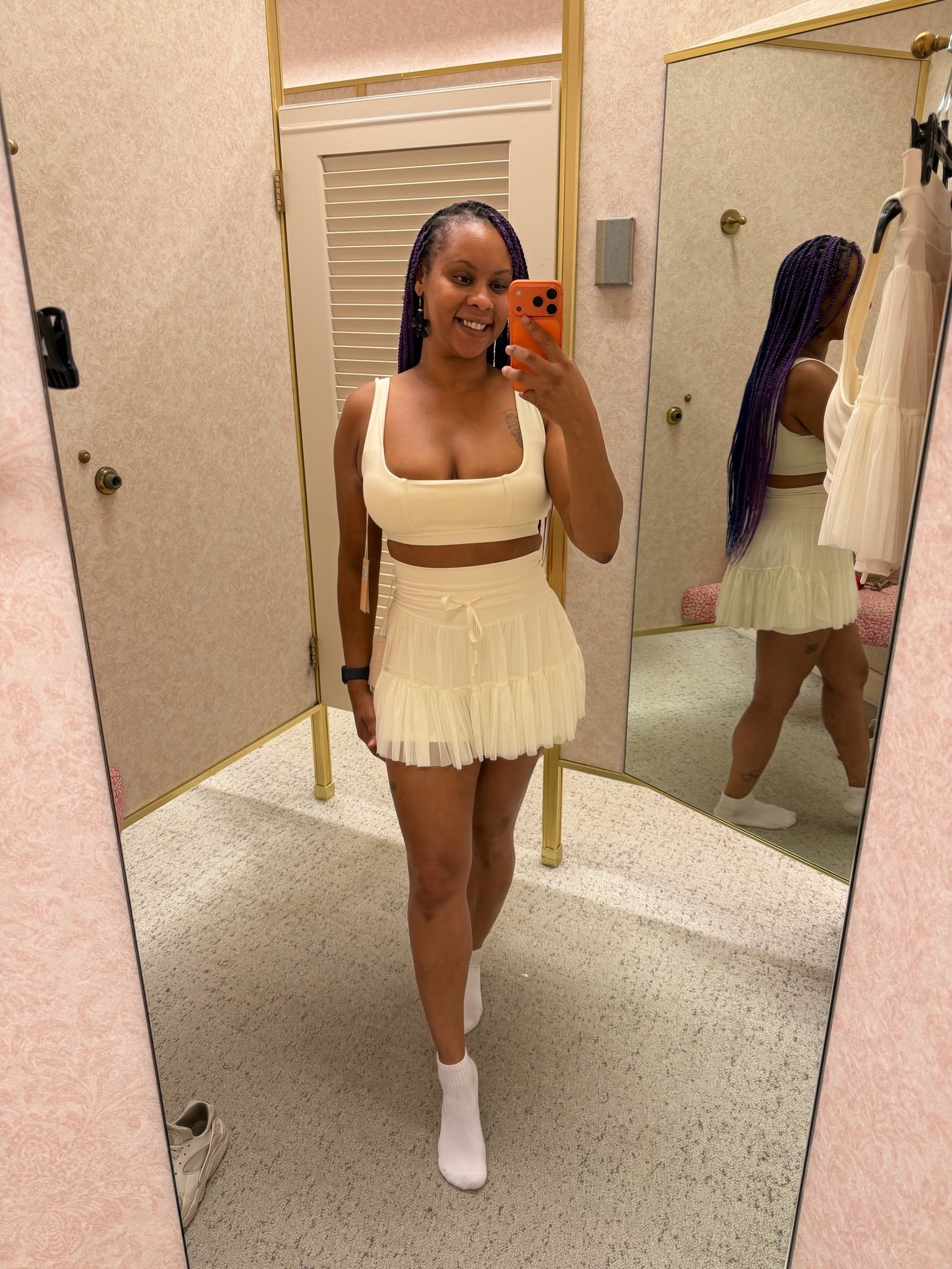 PopFlex Active corset bra and skort. Had to take this one home with me. So comfortable! Love the material and will be buying from this brand again. @POPFLEX

#LTKdayinmylife #LTKActive #LTKPetite