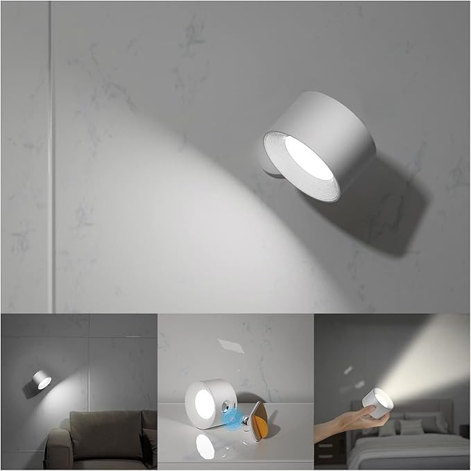 Koopala LED Wall Mounted Reading Lights, Wall Sconce with USB Charging Port 3 Brightness Levels R... | Amazon (US)