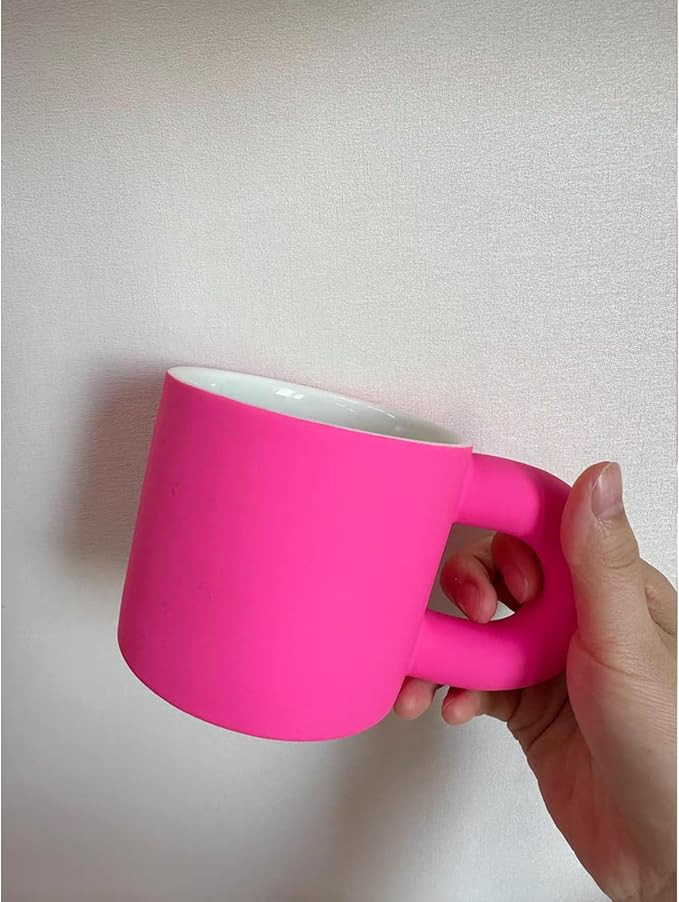 Pink Mug, Pink Coffee Mugs Gifts for Women - Novelty Cups Gift for Friends, Ceramic Coffee Mug fo... | Amazon (US)