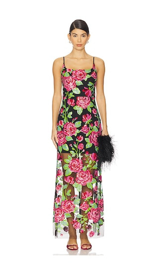 ELLIATT Lyra Gown in Black Multi | REVOLVE | Revolve Clothing (Global)