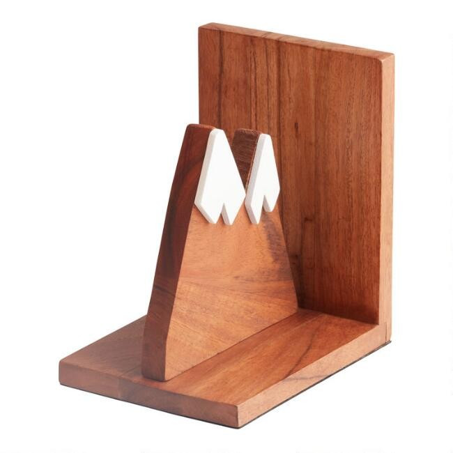 Wood Mountain Bookends | World Market