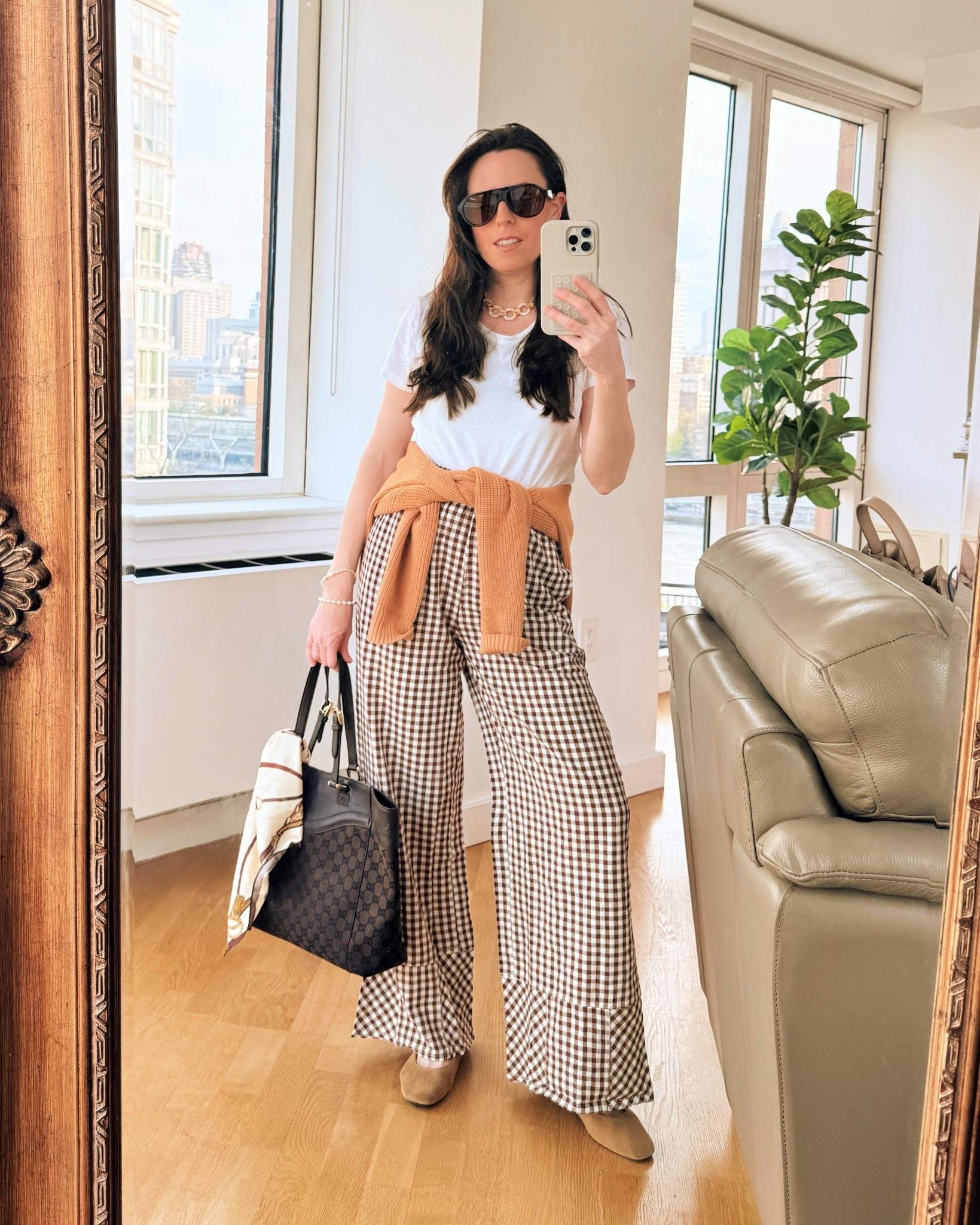 Pants S Amazon Fashion
I’m 5’3
Zara ballet Mary Janes
Sweater BRF
Silk Scarf - linked the exact one

#LTKmomlife #LTKSeasonal