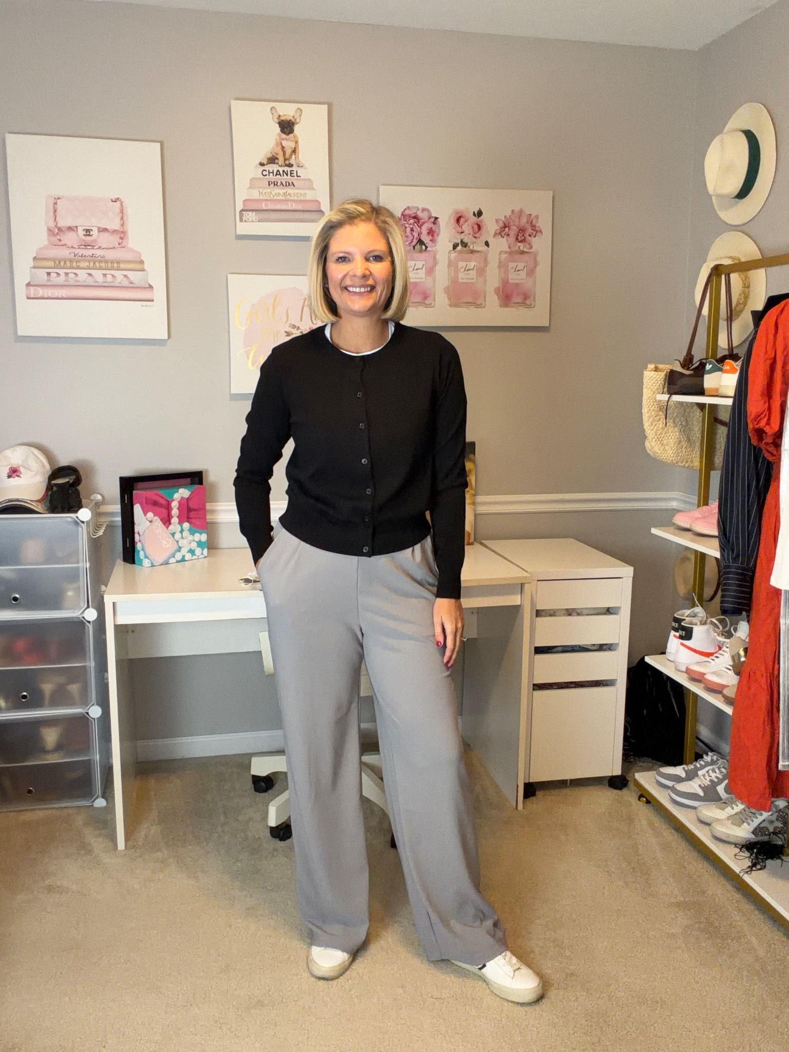 Grey trousers with stretch waistband TTS (wearing size medium)

#LTKWorkwear #LTKMidsize