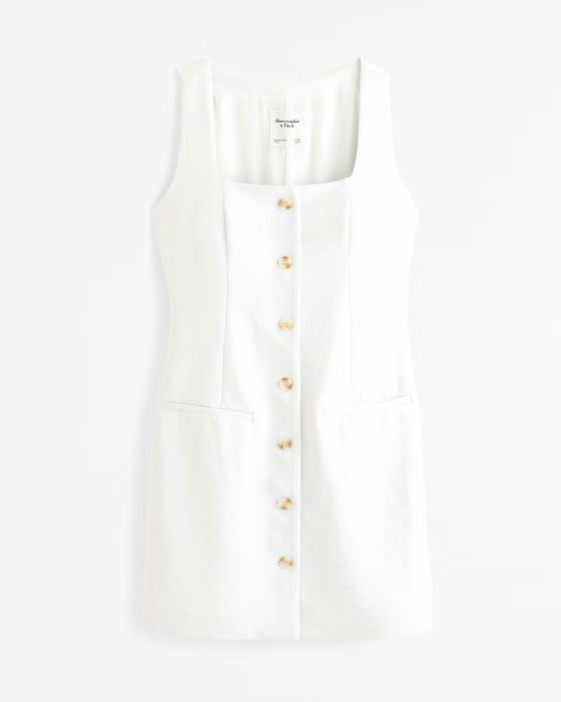 The A&F Mara Squareneck Vest Mini Dress | Abercrombie & Fitch (US)