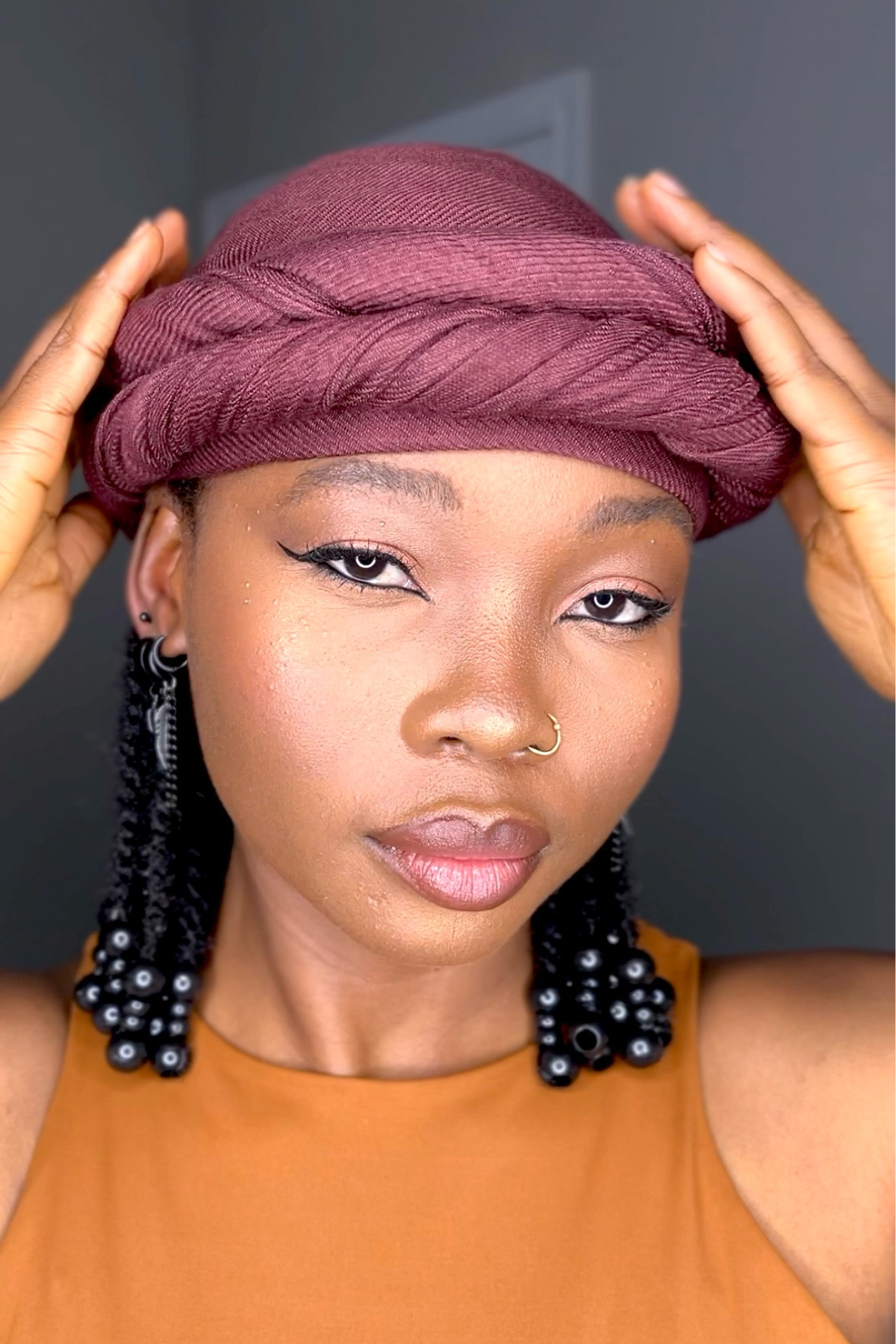 Simple turban look. Turban and bodysuit combo. Shades of brown

#LTKSeasonal #LTKbeauty #LTKsalealert
