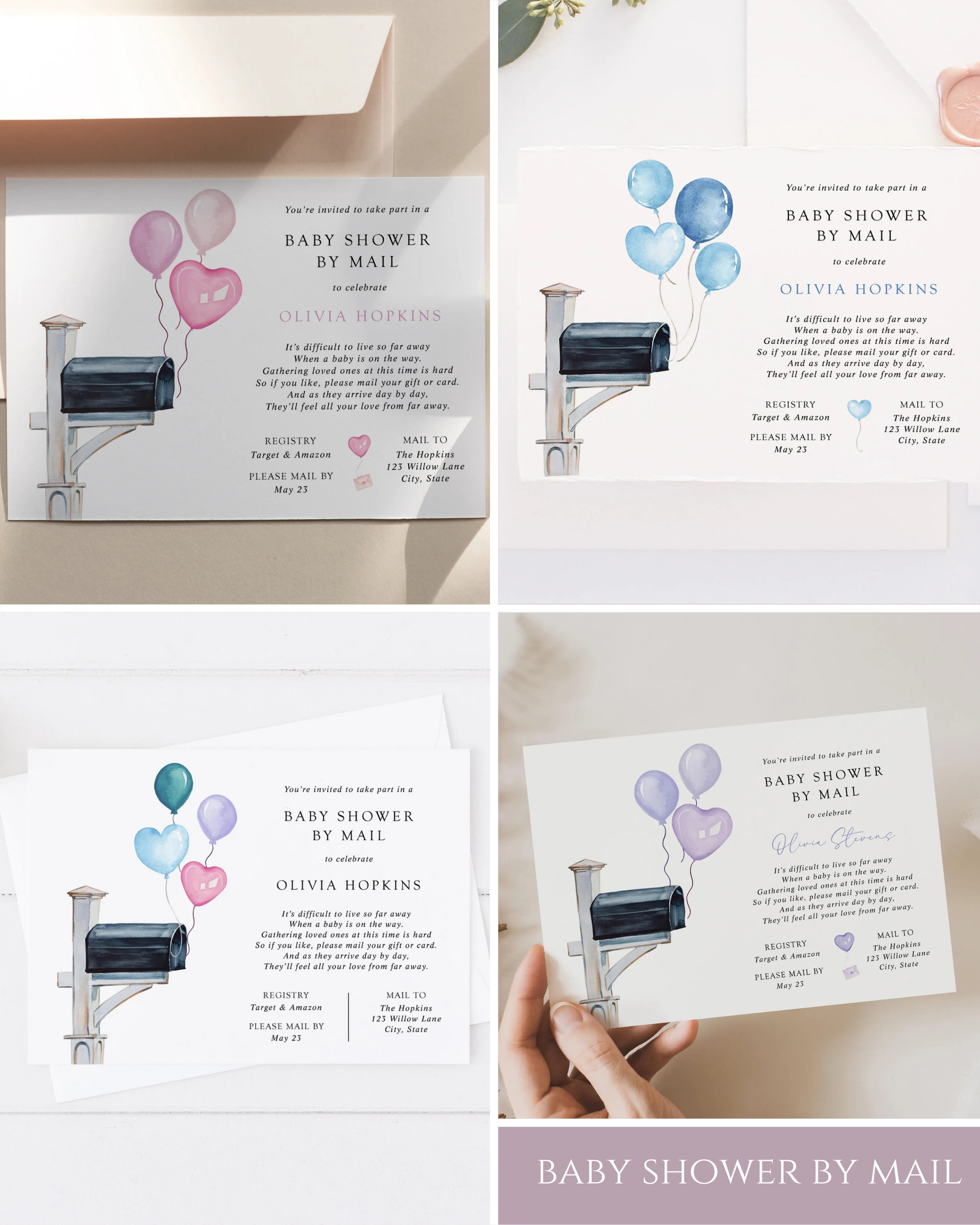 Planning a baby shower from afar? 🤍
These Baby Shower by Mail invitations makes it simple, sweet, and meaningful — linked here ✨ 

 #LTKBaby #LTKBump