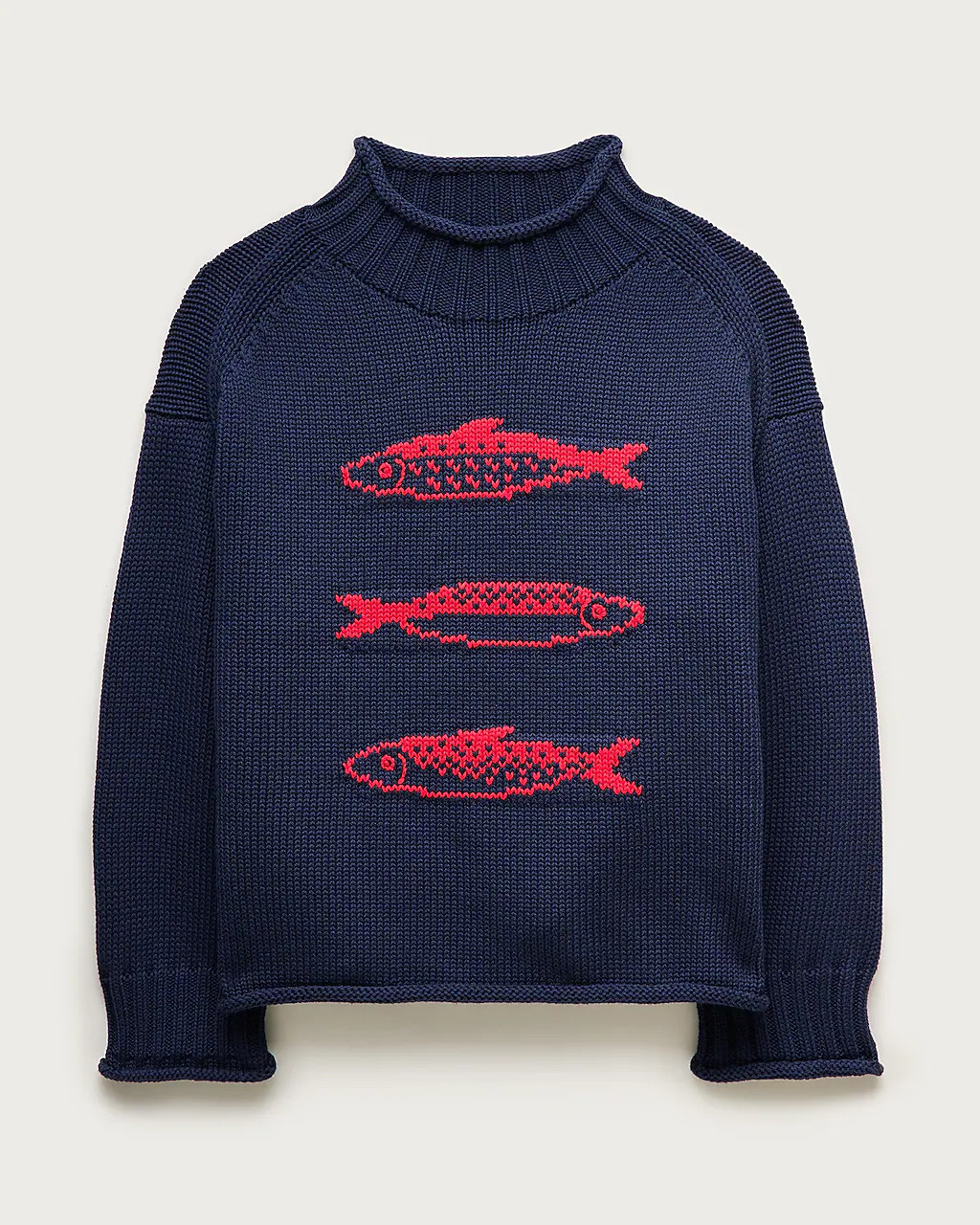 2025 Rollneck™ sweater with sardine intarsia | J. Crew US