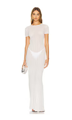 Lovers and Friends Aprile Sheer Maxi Dress in White from Revolve.com | Revolve Clothing (Global)