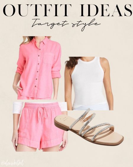 Target vacation outfit idea: linen matching set size Xs 

#LTKsalealert #LTKunder50 #LTKunder100