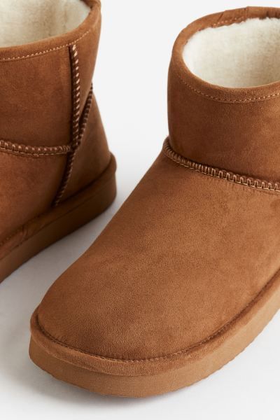 Warm-lined Boots - Dark beige - Ladies | H&M US | H&M (US)