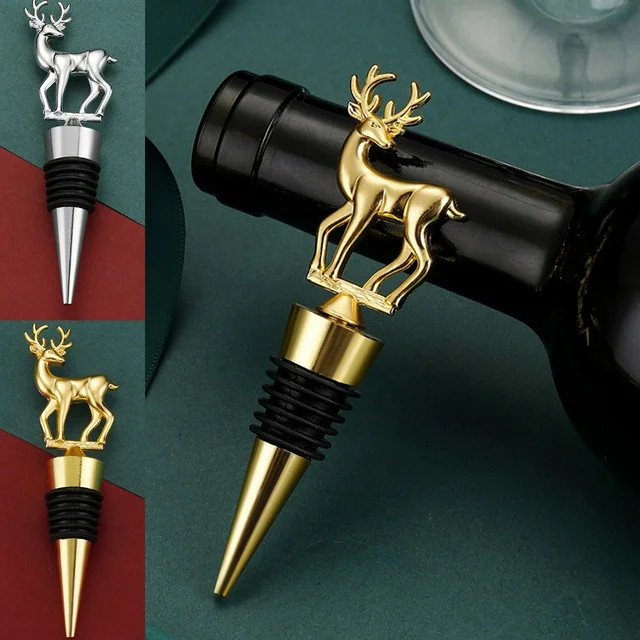 Blukids Wine Stoppers,Reusable Deer Wine Bottle Stoppers,Alloy Steel Champagne Stoppers, Perfect ... | Walmart (US)