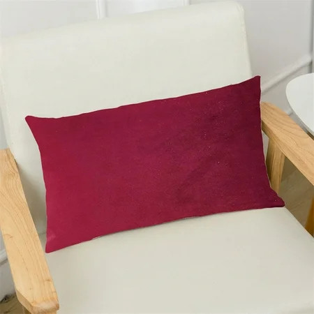 Velvet Soft Soild Decorative Square Throw Pillows Covers Set Cushion Pillow Covers 30 X 50 | Walmart (US)