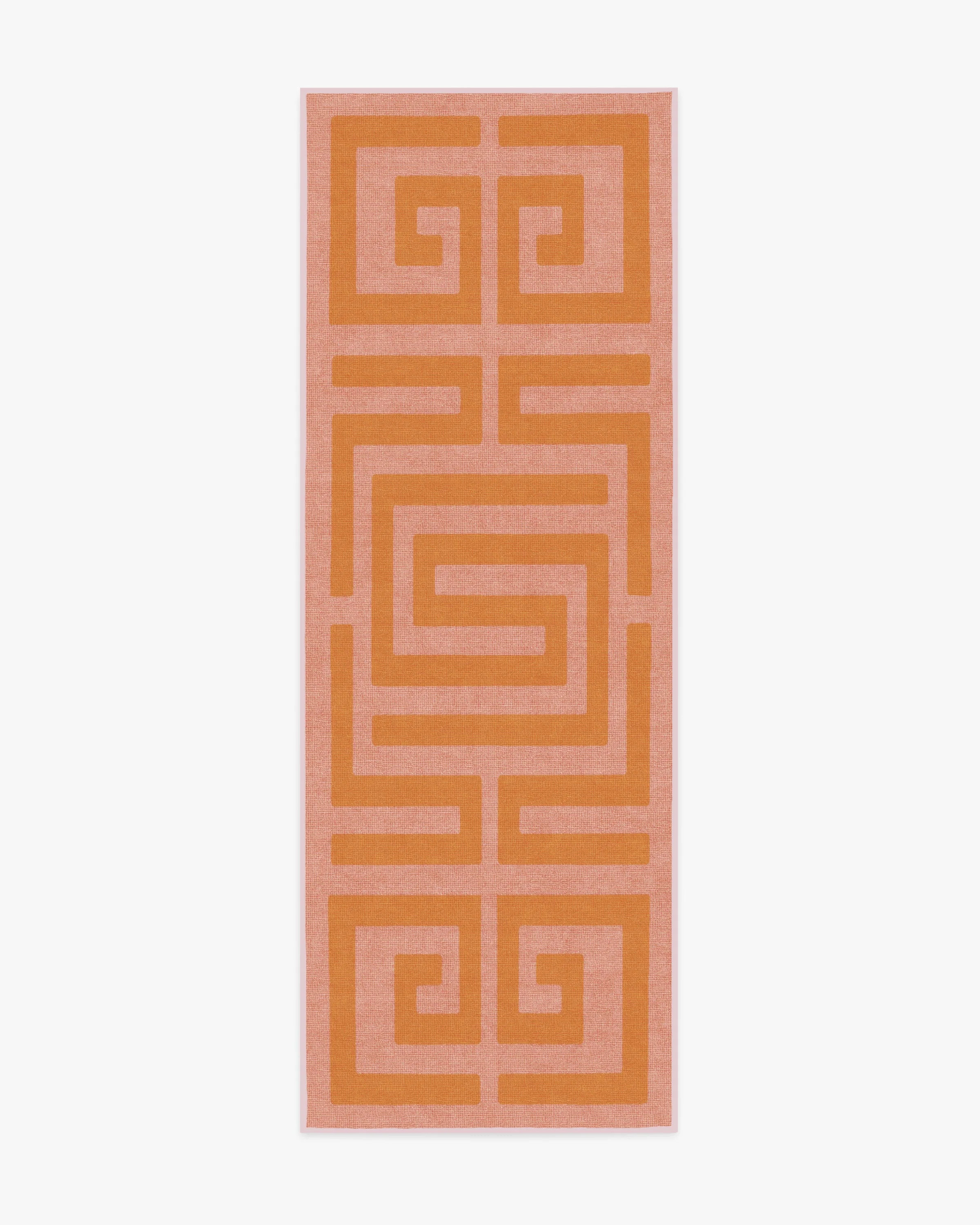 Maze Pink & Orange Rug | Ruggable | Ruggable