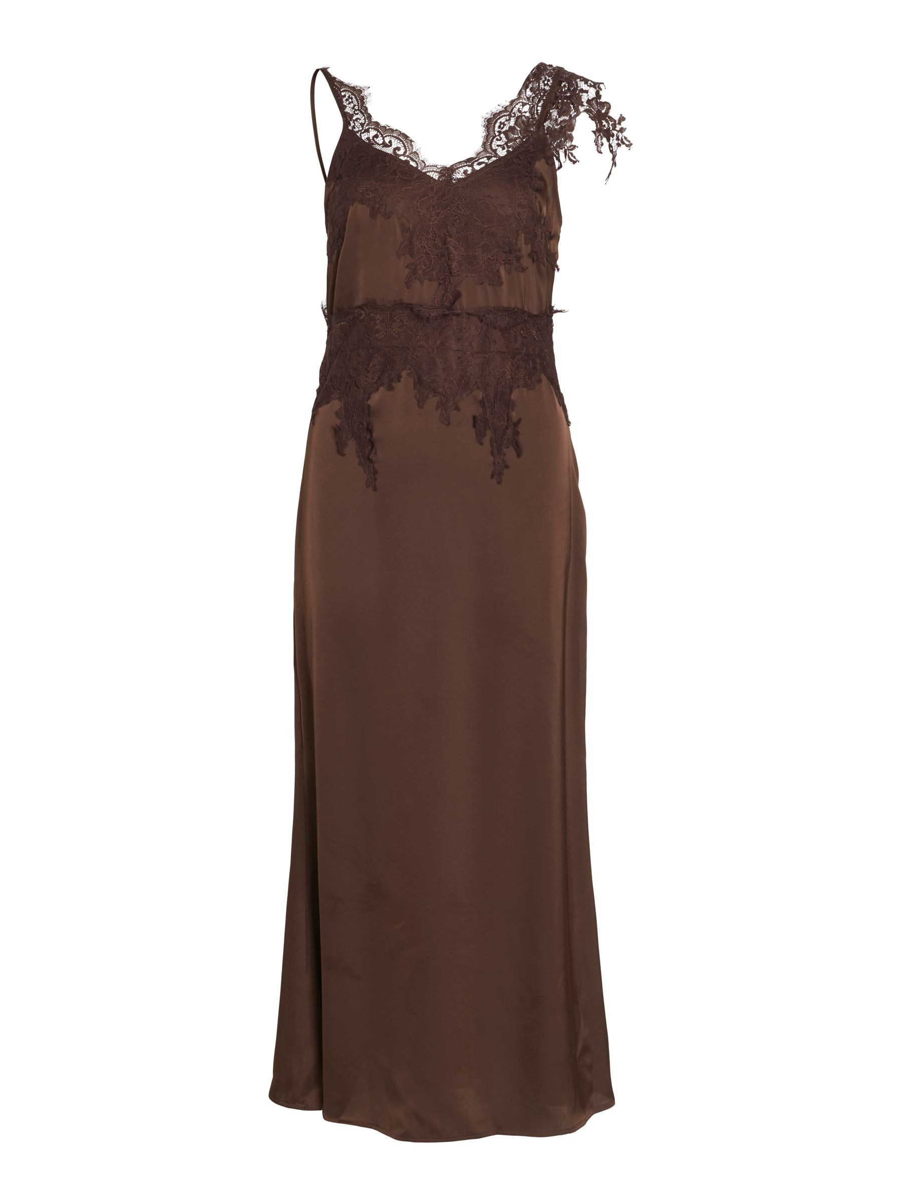 VIEDEN SPITZEN MAXIKLEID | Braun | VILA\u00ae | Vila.com