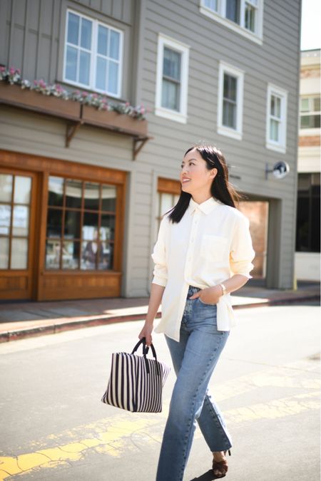 I love this white shirt! Paired with blue jeans is perfect!

#classicstyle
#businesscasual
#casualfriday
#jeans
#workoutfit

#LTKWorkwear #LTKStyleTip #LTKSeasonal