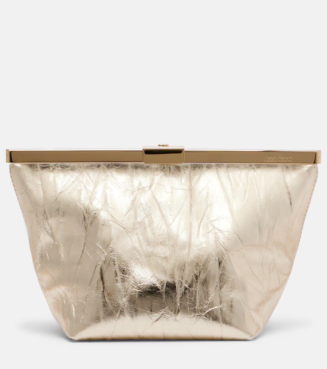 Ganache metallic leather clutch | Mytheresa (US/CA)