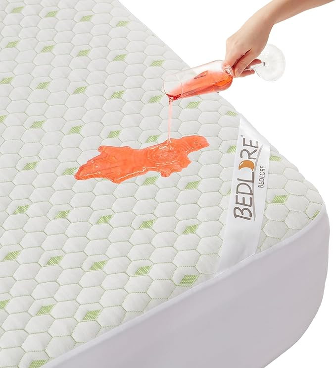 Waterproof Mattress Protector, Full Size Mattress Pad Fitted 6-18" Deep Pocket, 3D Air Fabric Dou... | Amazon (US)