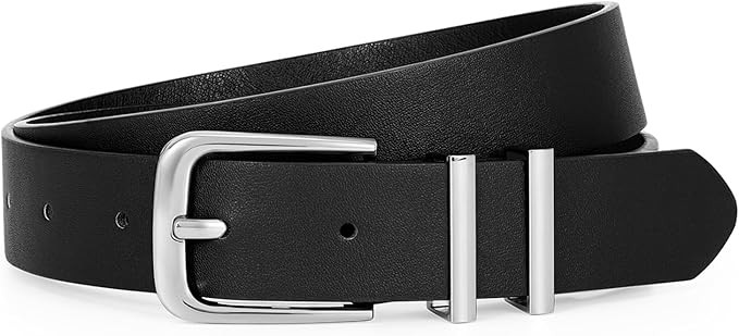 VONMELLI Women's Soft Faux Leather Belt for Jeans Pants Dress Fashion Ladies Waist Belt with Gold... | Amazon (US)