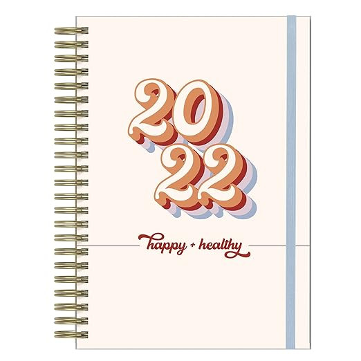 Healthy + Happy Planner 2022     Spiral-bound – November 2, 2021 | Amazon (US)