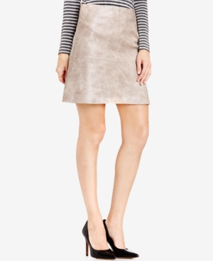 Vince Camuto Faux-Leather A-Line Skirt | Macys (US)