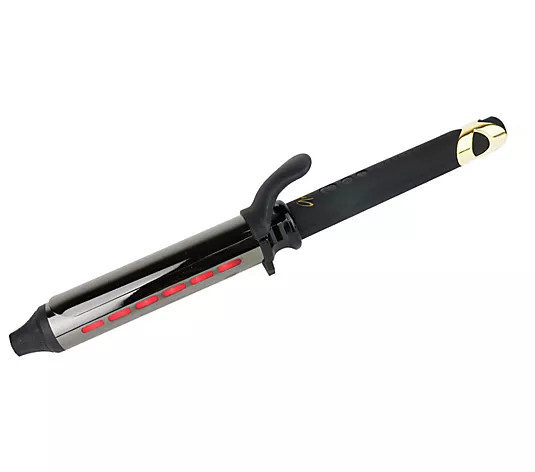 Aria Beauty Pastel Geometric Collection 1.25" Crling Iron - QVC.com | QVC