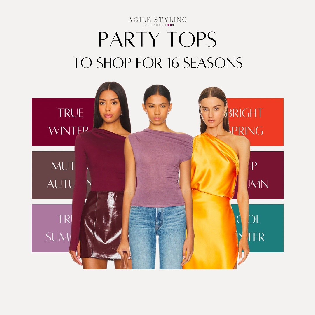 🫦 PARTY TOPS for EVERY season

Why stick to plain black when you can wear colors that make you SHINE? The right party top can turn heads, boost your confidence, and make you the star of the night! Choosing the right shade for your skin tone will give you that effortless glow and ensure all eyes are on you 💃

This season, let your outfit do the talking—say goodbye to blending in and hello to stealing the spotlight 🛍️ Start with shopping for tops at @revolve — such a beautiful color variety!

❤️ Shop your perfect party top on my LTK store with the link in bio

👉 Want to elevate your style? Join my color matching support group with the link in bio and become the style icon!

#ShineBright #PartyStyle #ConfidenceInColor #StyleGoals