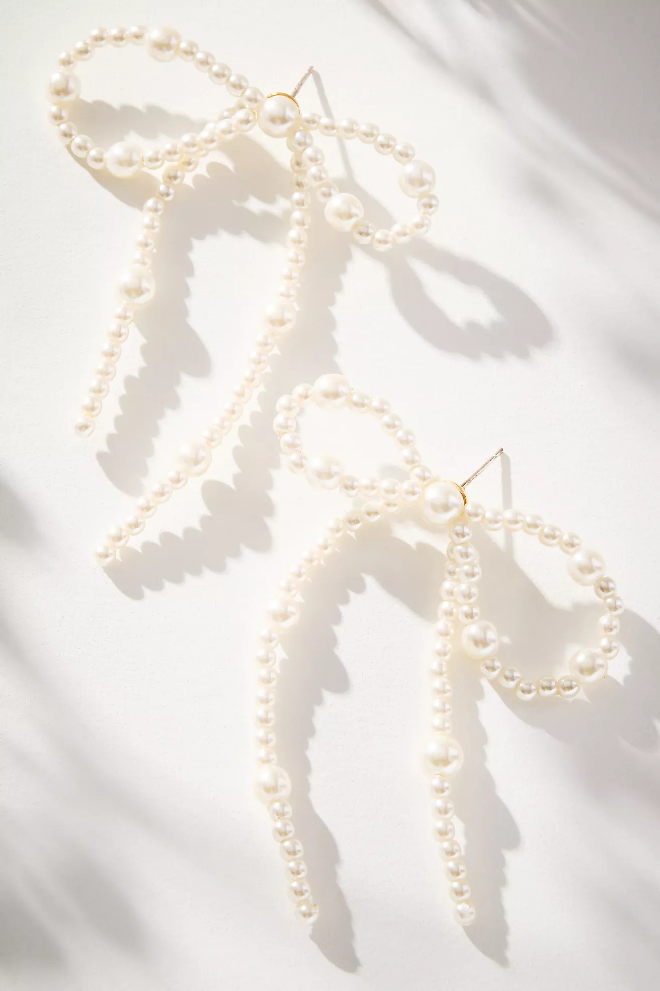 Beaded Bow Statement Earrings | Anthropologie (US)