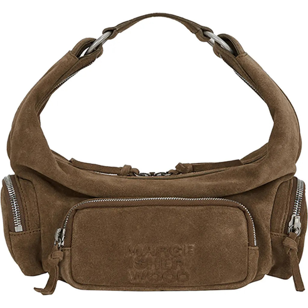 MARGESHERWOOD City Mini Suede Hobo Bag in Cappuccino Suede at Nordstrom | Nordstrom