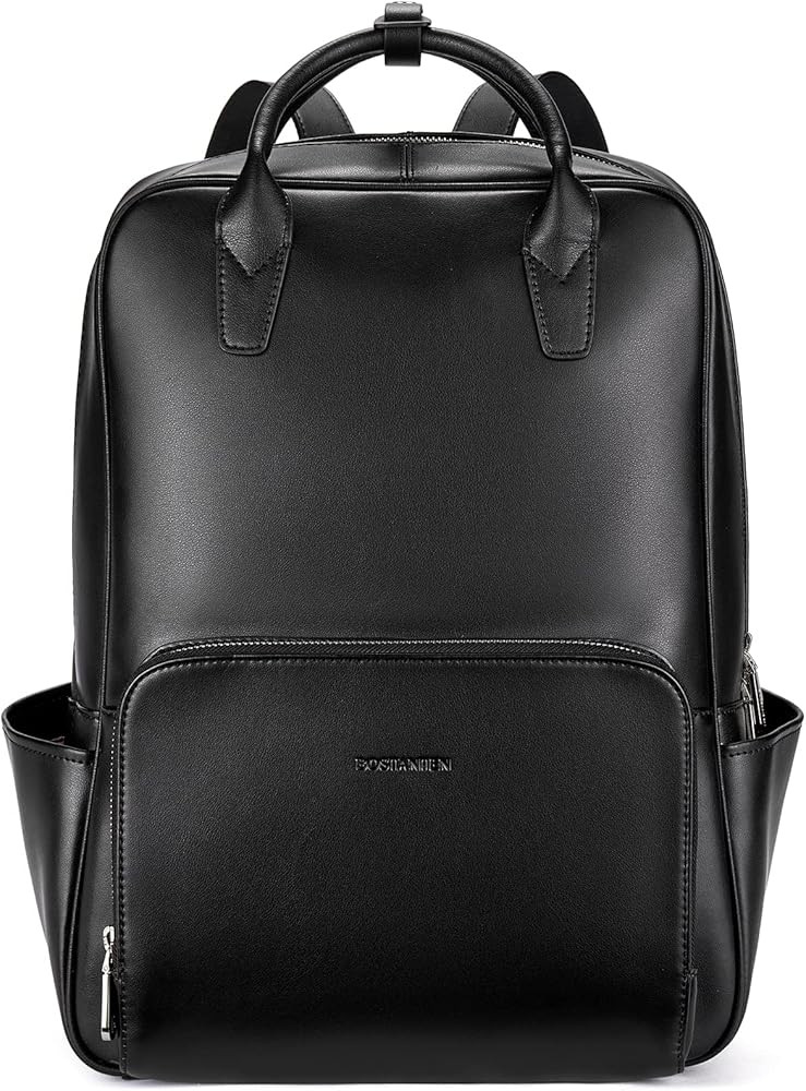 BOSTANTEN Laptop Backpack for Women 15.6 inch Computer Leather Backpack Purses College Travel Day... | Amazon (US)