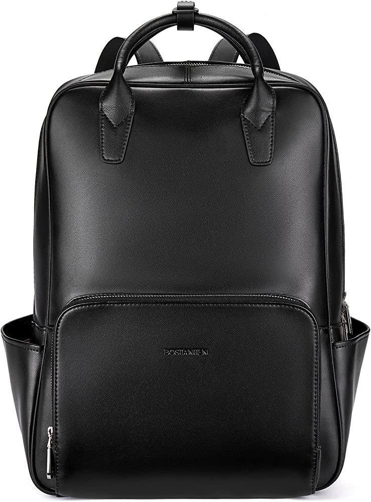 BOSTANTEN Laptop Backpack for Women 15.6 inch Computer Leather Backpack Purses College Travel Day... | Amazon (US)