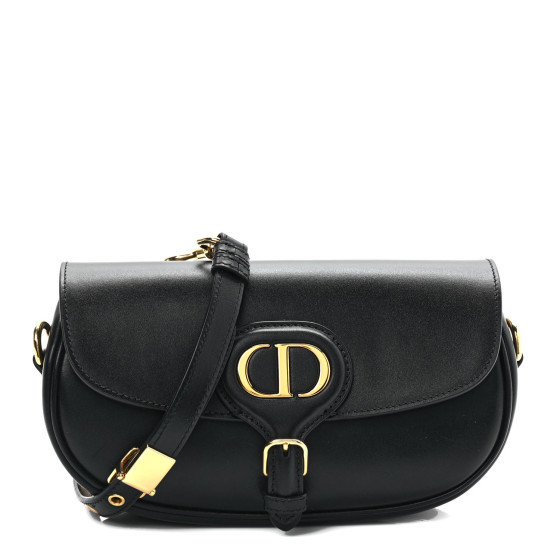 CHRISTIAN DIOR Box Calfskin East West Bobby Bag Black | FASHIONPHILE (US)