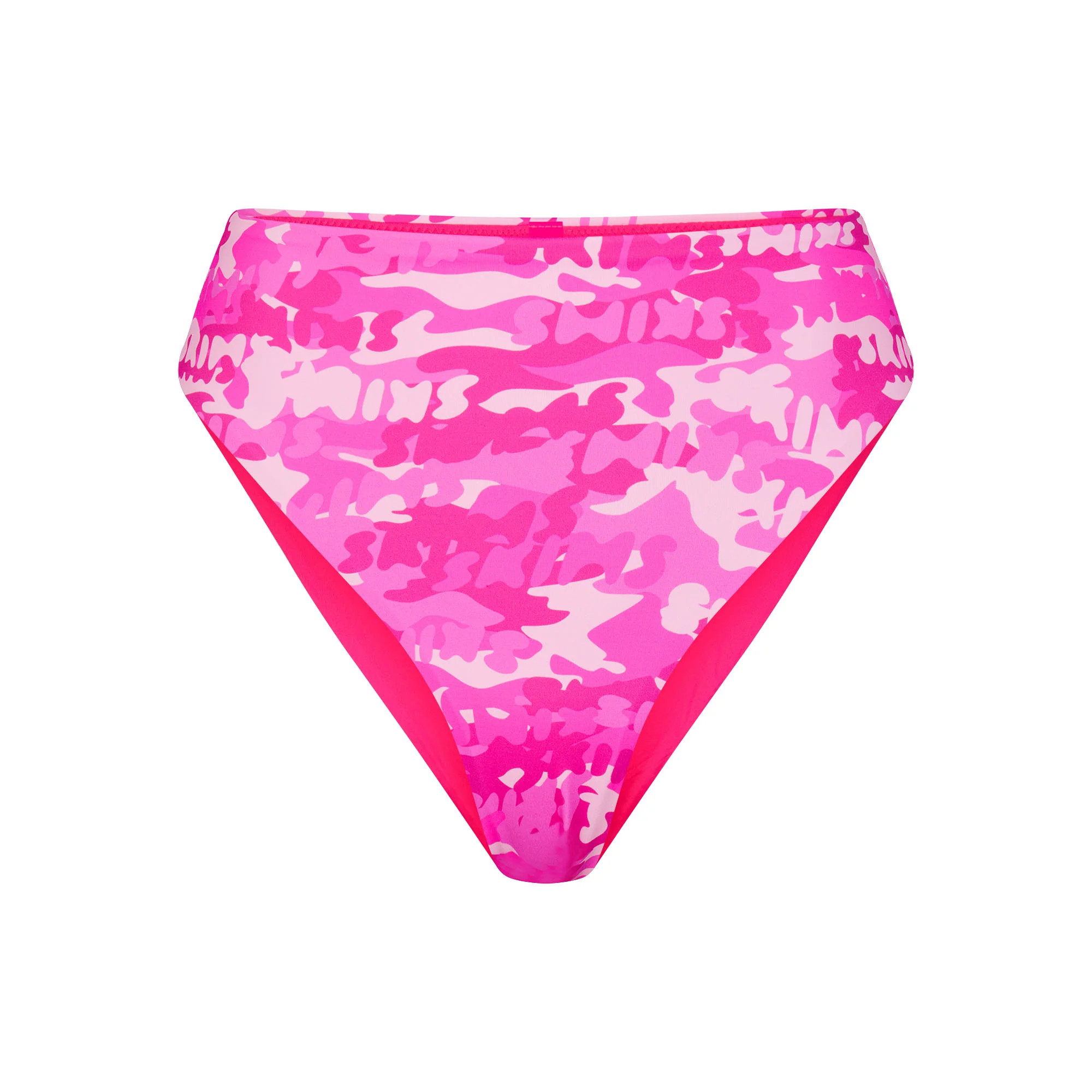 SIGNATURE SWIM MID WAIST BOTTOM | PINK SKIMS CAMO | SKIMS (US)