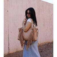 Fringe Western Purse, Leather Moroccan Fringed Tote Bag, Boho Cowgirl Fringe Boho Crossbody, Leather Handbag With | Etsy (US)