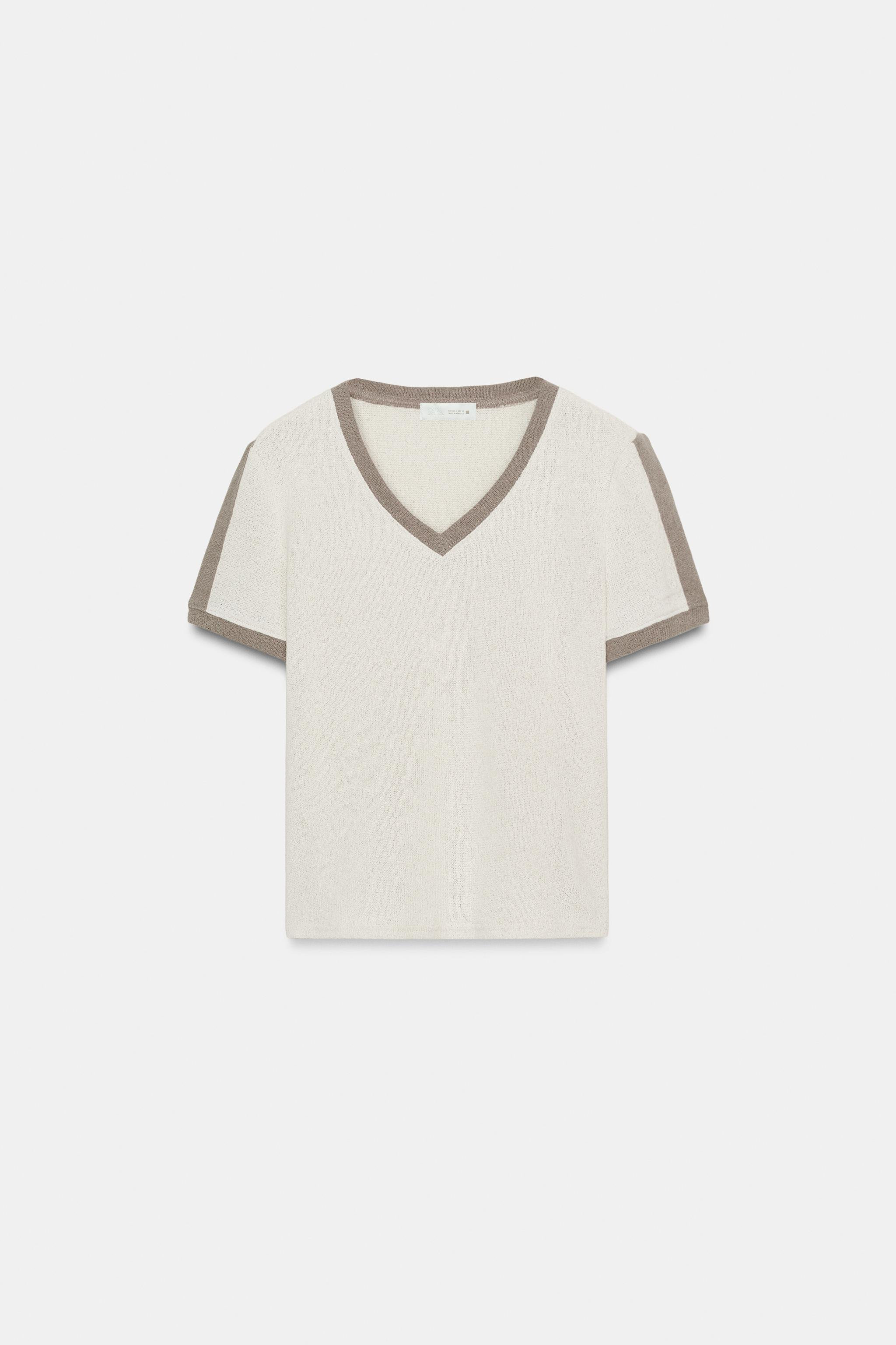 RUSTIC CONTRAST T-SHIRT | Zara US