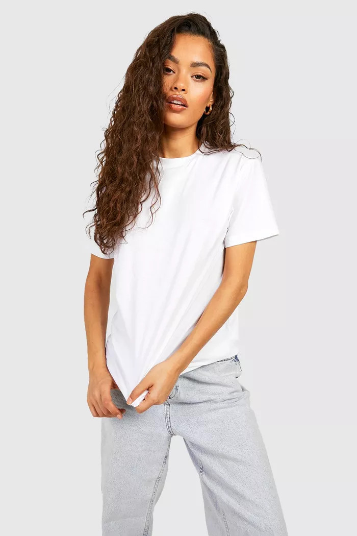 Green Basic Oversized Boyfriend T-shirt | Boohoo.com (UK & IE)