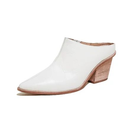 KAANAS Womens Brunello Leather Pointed Toe Mules White 6 Medium (B M) | Walmart (US)