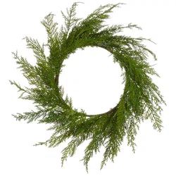 The Holiday Aisle® Cedar 21" Polyethylene Wreath | Wayfair | Wayfair North America