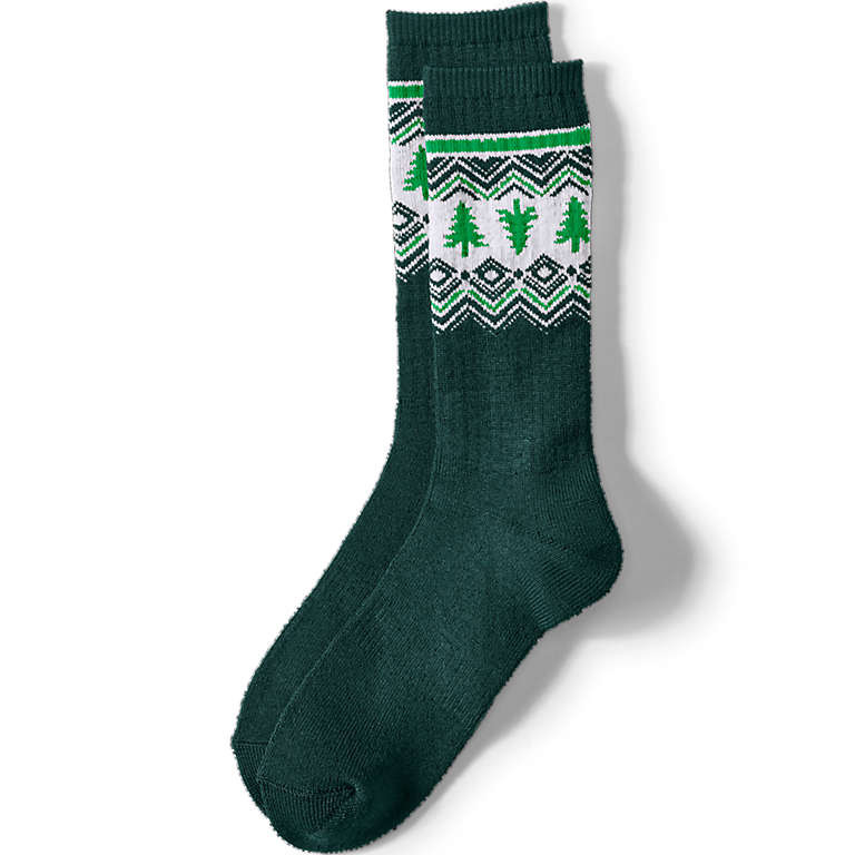 Men's Thermaskin Heat Winter Boot Socks | Lands' End (US)