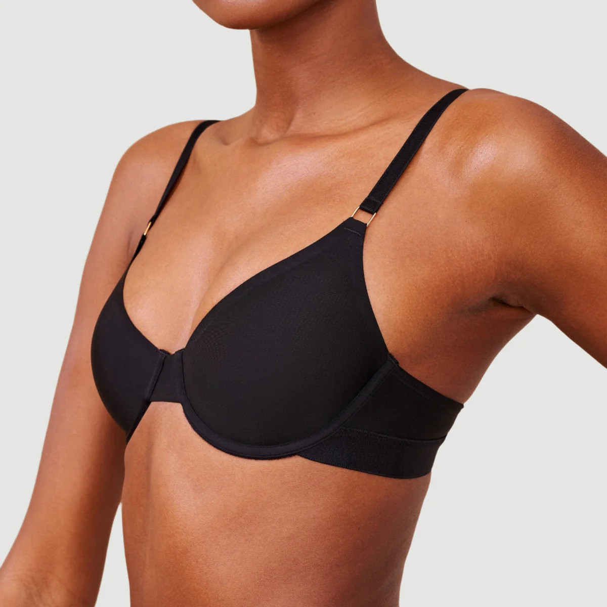 Ultra Fine Unlined Bra Black | Pepper