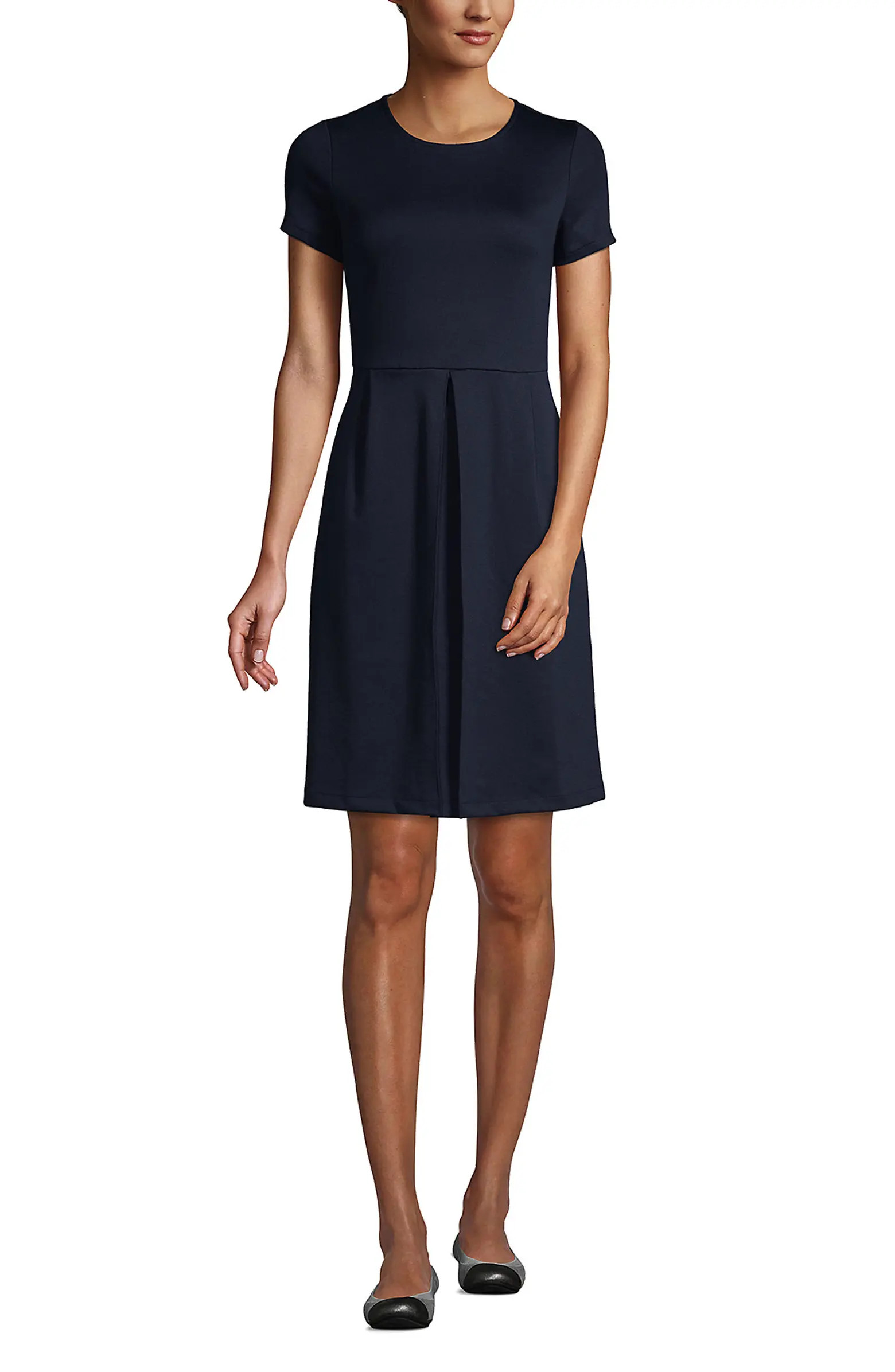 School Uniform  Short Sleeve Ponte Dress | Nordstrom