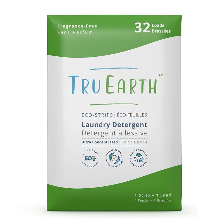 Tru Earth Hypoallergenic, Eco-friendly & Biodegradable Plastic-Free Laundry Detergent Sheets/Eco-... | Amazon (US)