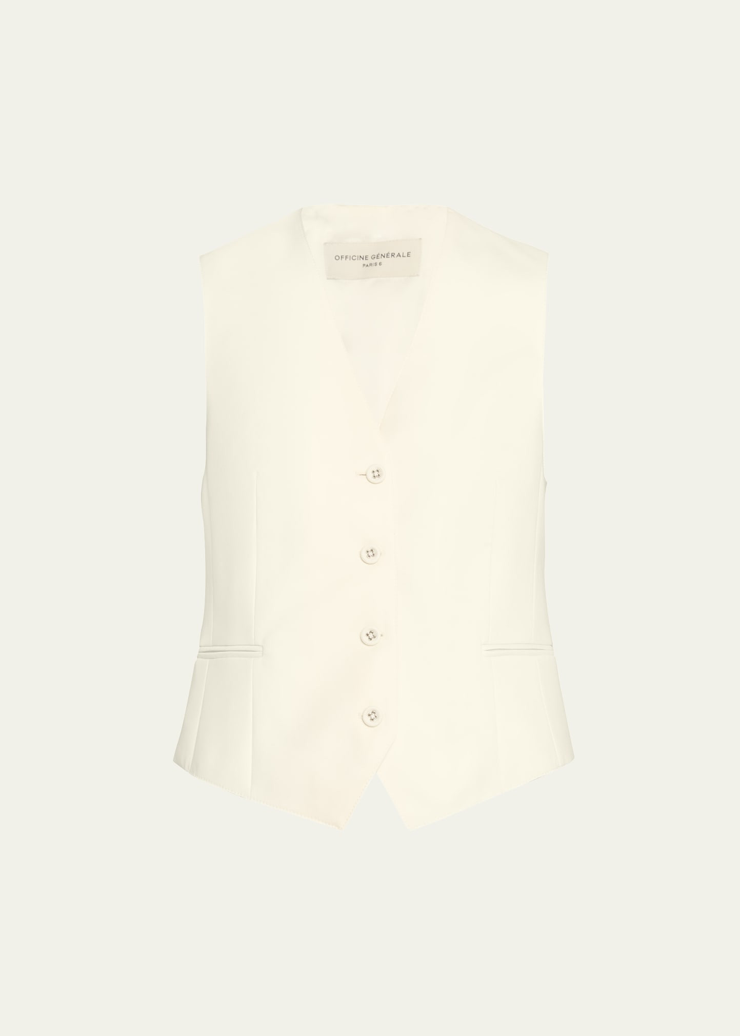 Officine Generale Cleo Tailored Wool Vest | Bergdorf Goodman