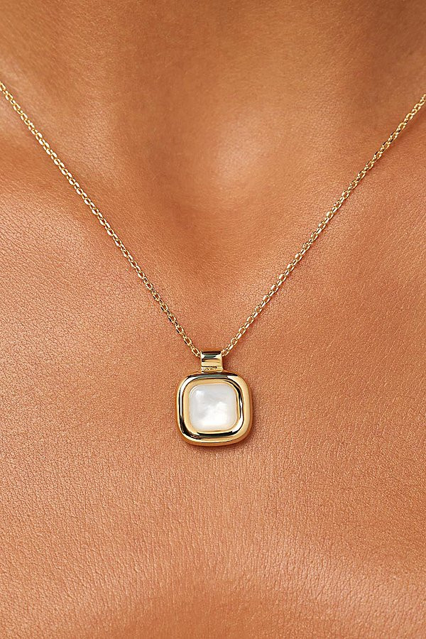 Ana Luisa Clara Mother of Pearl Pendant in Gold, Women's at Urban Outfitters | Urban Outfitters (US and RoW)